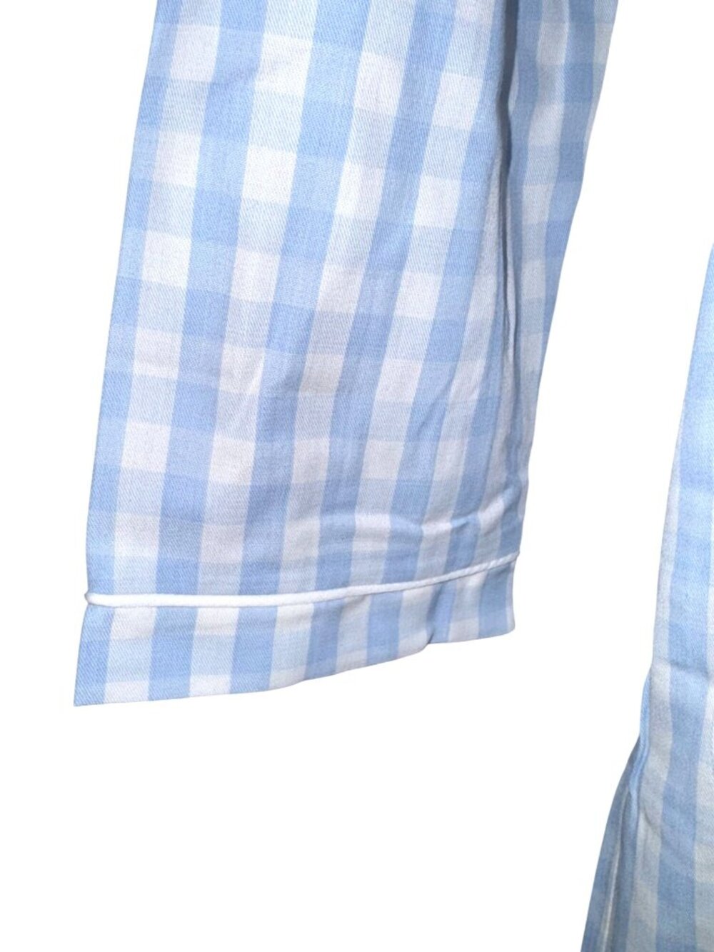 Petite Plume Kids Blue & White Gingham Robe Size 7/8 Unisex Belted Sleepwear So - Picture 6 of 12